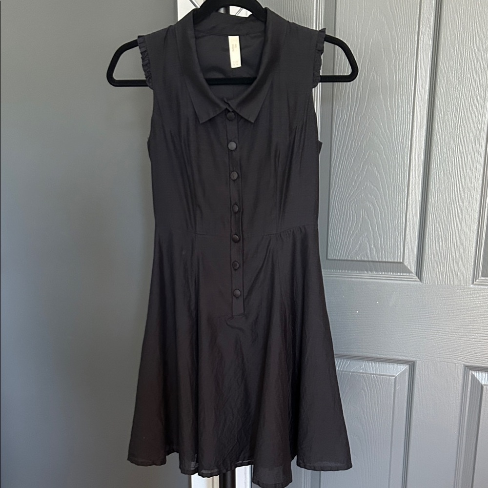 Elegant Black Sleeveless Mini Dress